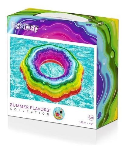 Bestway Salvavidas Arcoiris Inflable 115 Cm Mt3 36163 Ttm