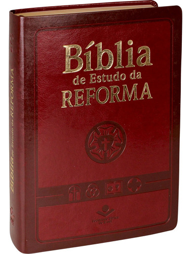 Bíblia De Estudo Da Reforma Almeida Revista E Atualizada Vinho Alpha