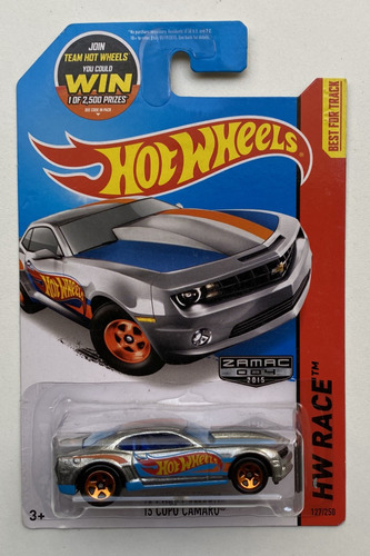Hot Wheels Hw Race 127/250 -´13 Copo Camaro Color Plateado (zamac)