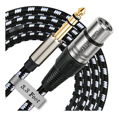 Cable Para Micrófono: Cable Xlr Hembra A Trs De 1-4 , Cables