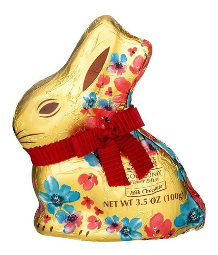 Conejo De Chocolate De Pascua Premium Lindt Flower Edition