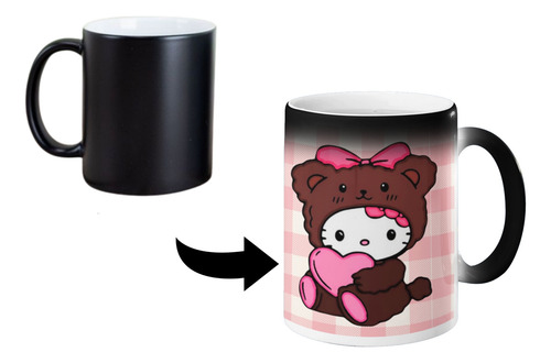 Taza Mágica Hello Kitty Oso Termosensible 320 Ml Hello Kitty Oso