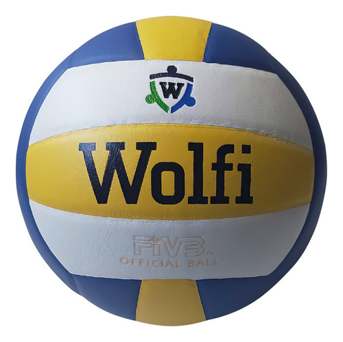 Pelota Voley Tricolor 18 Gajos Soft Touch - Wolfi