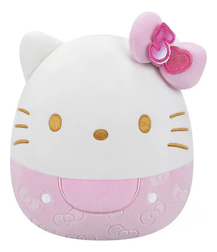 Peluche Squishmallows Hello Kitty Aniversario Color Rosa