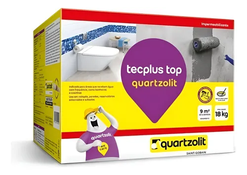 Quartzolit Impermeabilizante Tecplus 18kg Cor Cinza
