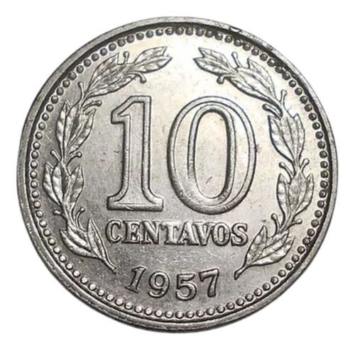Argentina 10 Centavos 1957 - Km#54 ( Cj#268 ) - Sin Circular