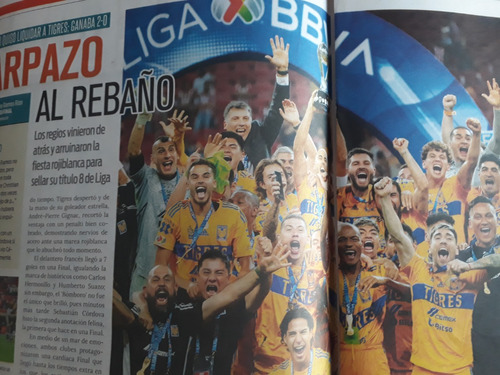 Periódico Récord Tigres Campeón Vs Chivas 2023 La Octava 