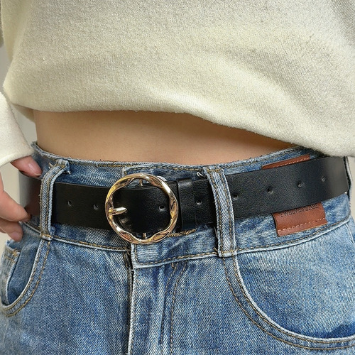 Cinturón Leopard Belts Con Hebilla Para Mujer, Estilo Retro