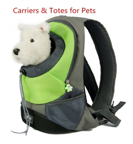 Mascotas Al Aire Libre Doble Bolso Mochila Perro Gato Viaje