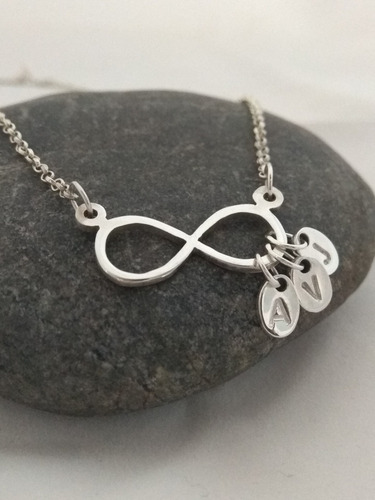 Dije Infinito Con Iniciales Plata925 + Cadena De Regalo!!