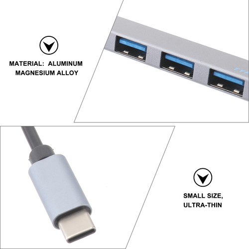 Adaptador De Hub Usb 2.0 Hub Usb De Várias Portas Para Lapto