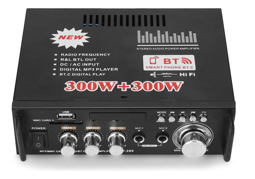Amplificador Sound Machine De 2 Canales, 12 V, Audio, 220 V,