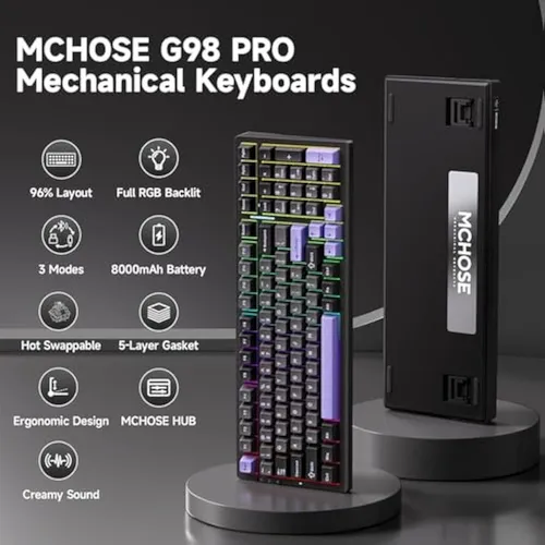 Teclado Mecánico Inalámbrico G98 Pro, Teclado Para Juegos
