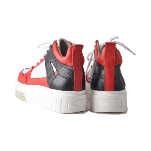 Imagen 7 de 10 de Zapatillas Urbanas Mujer Cuero Cordones- Mike - Ferraro