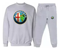Comprar Conjunto Jogging Cuello Redondo Alfa Romeo Gris