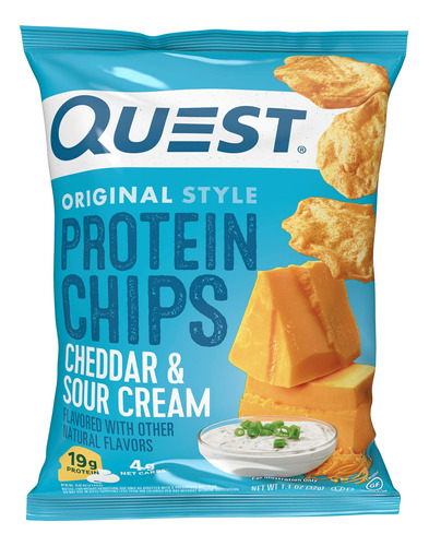 Quest Nutrition Chips De Protena, Crema Agria Y Cheddar, Alt