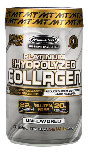 Platinum 100% Colágeno Hidrolizado Muscletech! 700. Gr Usa!