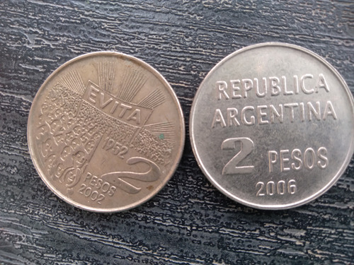 Moneda De 2 Pesos Evita
