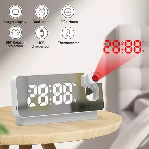Reloj Despertador Proyector De Hora - Importadora y Distribuidora Monar