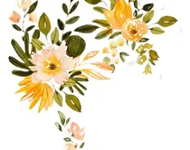 Comprar Kit Imágenes Digitales Flores Acuarela Amarillo Rosa 1143001