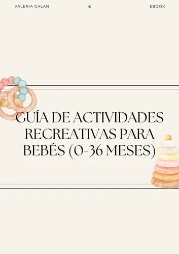 Guía De Actividades Para Bebés 0-36 Meses - (pdf 2025)