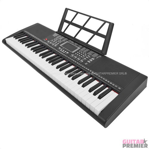 Imagen 5 de 10 de Organo Teclado 5/8 61 Teclas De Piano Usb + Atril + Fuente