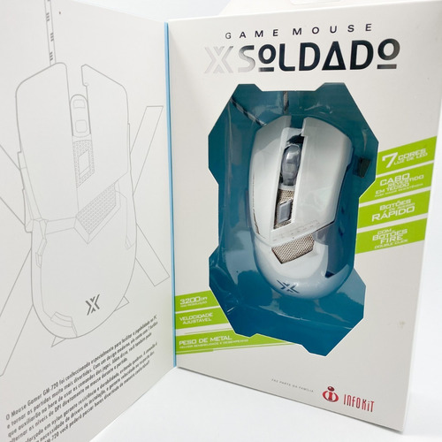 Mouse Gamer X Soldado Infokit Gm-720