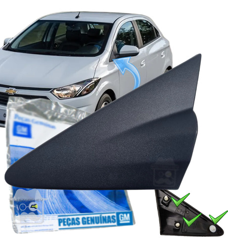 Moldura Acabamento Retrovisor Lado Esquerdo Onix Prisma Gm