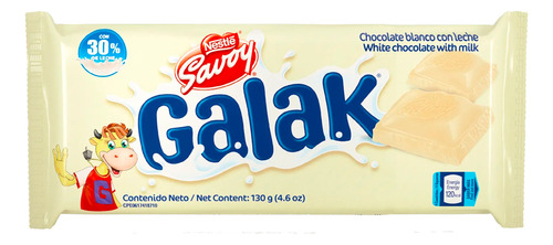 Chocolate Blanco Galak Savoy 130gr