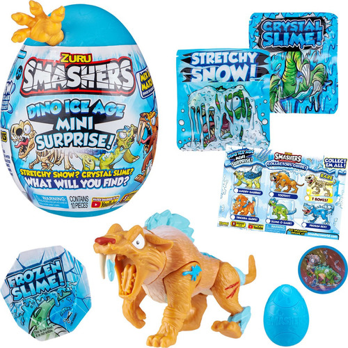 Smashers Minidino Ice Age Huevo 17 Cm Garra Amarilla