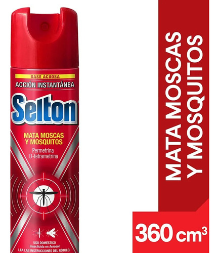 Aerosol Insecticida Selton Mata Moscas Y Mosquitos 360cc