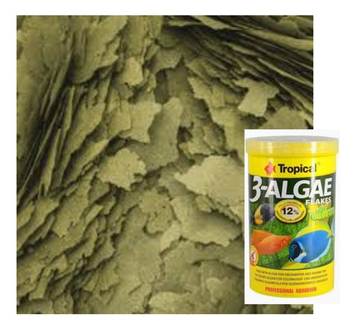 Ração Peixe Marinho 3-algae Flakes 20g Tropical