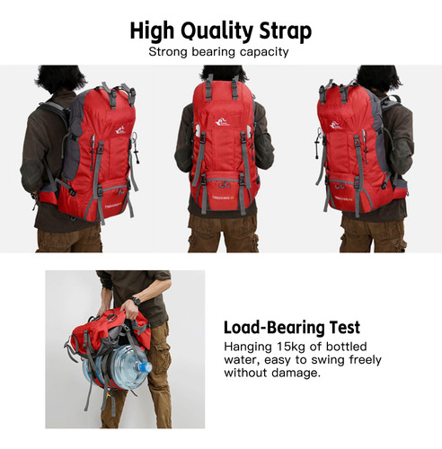 Mochila De Dos Hombros Resistente Al Agua Para Acampar Y Esc