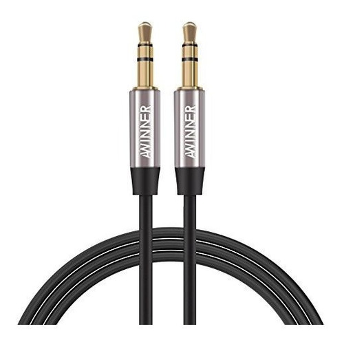 Imagen 1 de 6 de Cable Auxiliar De Audio Auxiliar Premium De 3.5mm De Awinner