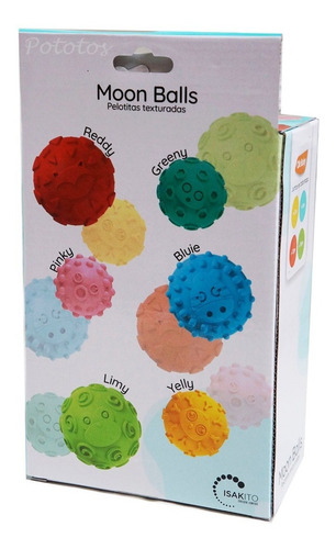 Pelotas Sensoriales De Goma Para Bebés X6 Unidades - Ok Baby