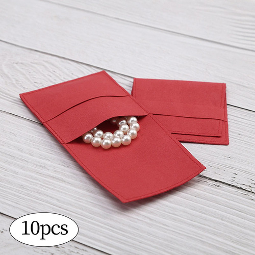 10x Bolsas De Joyería Bolsas De Embalaje De Gamuza Bolsas