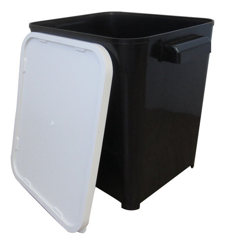 Porta Ração Pote Portátil Canister P/ Até 6 Kg Furacão Pet Cor Preto
