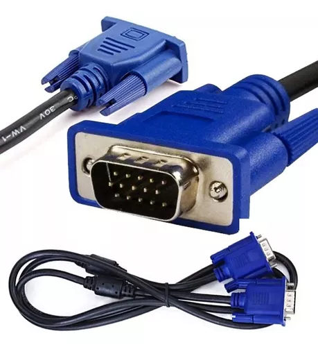 Cable Vga De 1.8 Con Doble Filtro Para Monitor