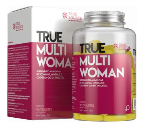 Kit 2x True Source Multi Woman Multivitamínico 90 Tabletes