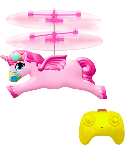 Helicóptero De Unicornio Con Control Remoto, Juguetes De Uni