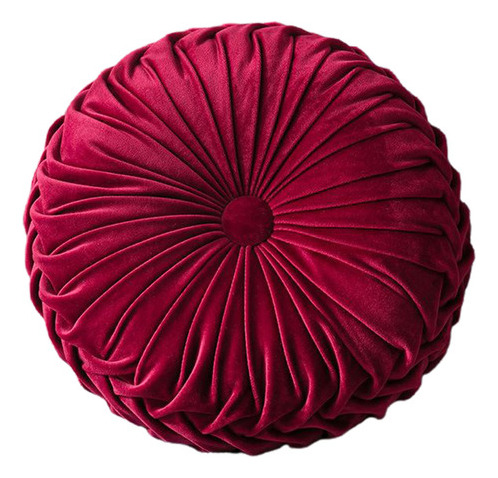 Almofada Decorativa Redonda Grande Sofá De Veludo Travesseir