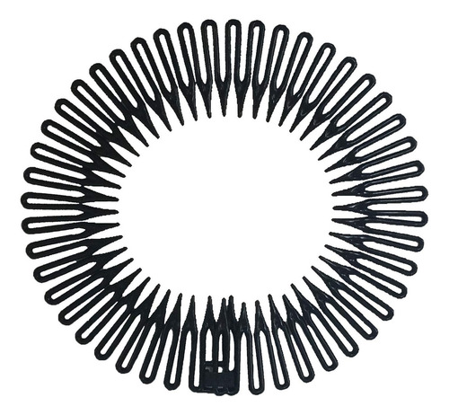 20 Pcs Hair Comb Headband Stretch Flexible Plastic Circle B