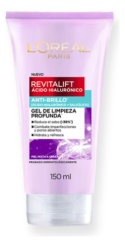 Gel Limpieza Anti-brillo Revitalift Ácido Hialurónico 150 Ml