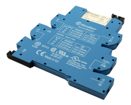 Imagem 7 de 8 de Rele De Interface Finder Slim 39.11.0.024.0060 24dc/ac 6a