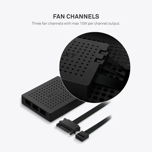 Kit Controlador Nzxt Hue2 + 3 Fans Aer Rgb2 Led 120mm White