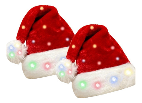 Gorro Navideño Para Adultos Con Iluminación Led Y Luz