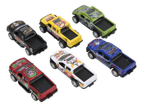 Juguete Infantil, 6 Piezas, 1:64 De Simulación De Coche, Cam