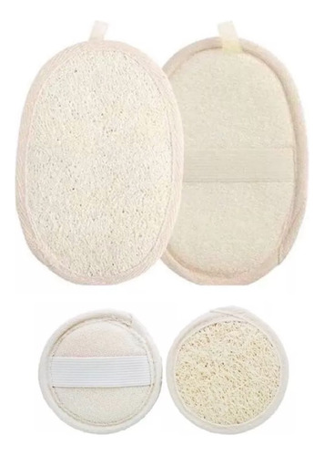 Set 4 Esponjas Lufa Exfoliante Corporal Y Facial Spa Ducha