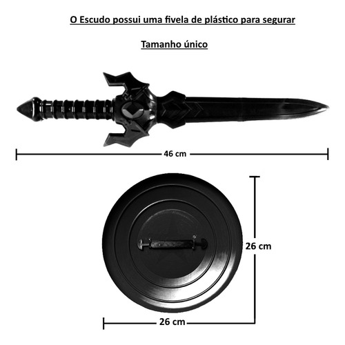 Kit 3 Em 1 Batma Espada Máscara E Escudo Infantil Brinquedo