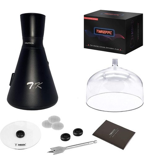 Imagen 3 de 7 de Set Pistola Ahumar Alimentos Infusor Humo Comida Bebida Tmke
